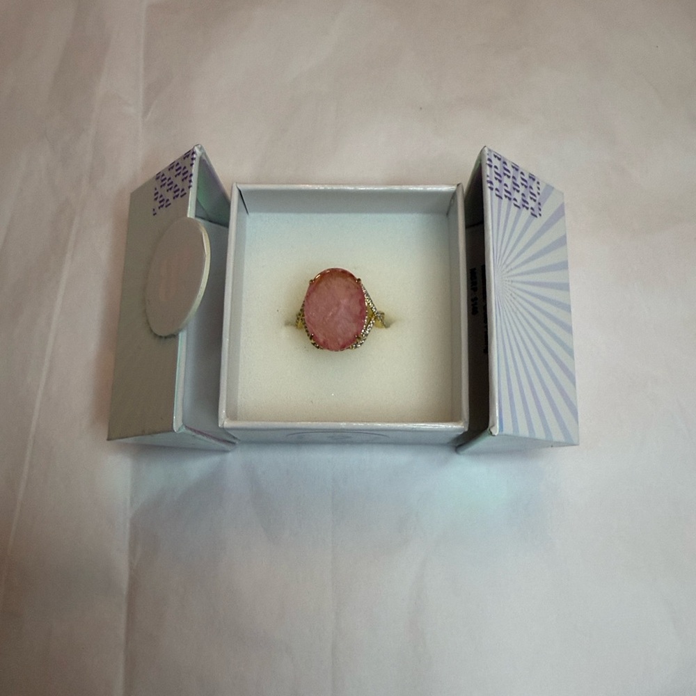 Bomb Party Mental Health collection color changing ring size 9 Rose quartz - Picture 2 of 6